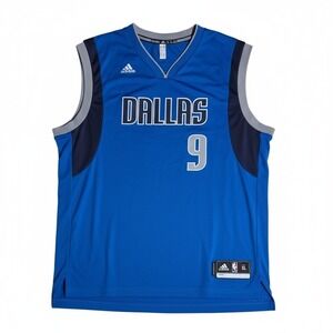 Dallas Mavericks Rajon Rondo #9 Adidas NBA Jersey Blue Men's XL Sewn Swingman